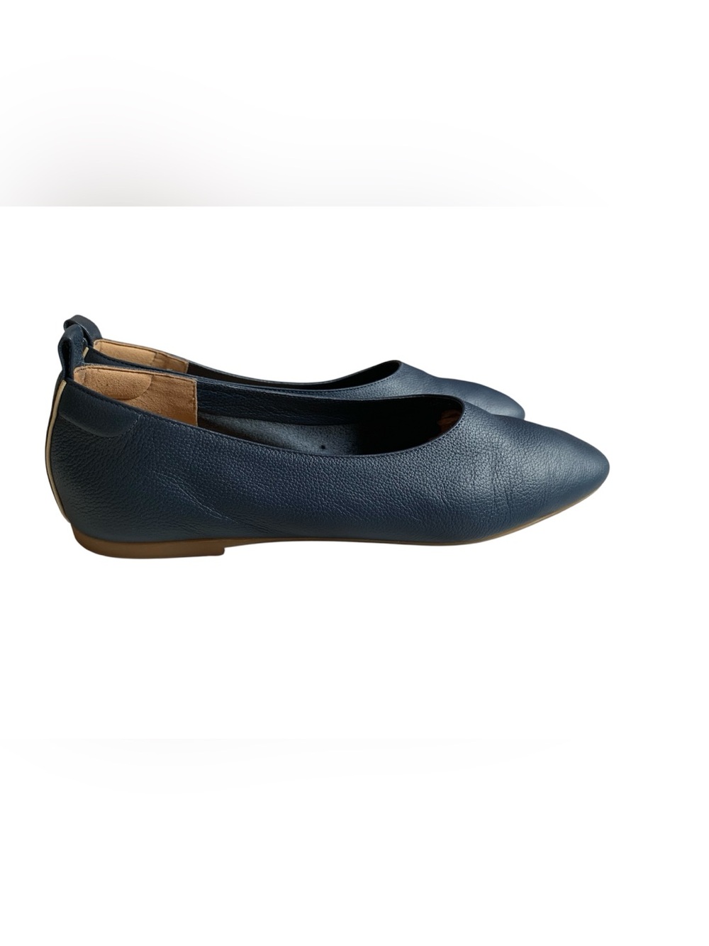 Everlane The Day Glove Navy Blue Leather Slip-On Flat Size 8.5 - Picture 2 of 9